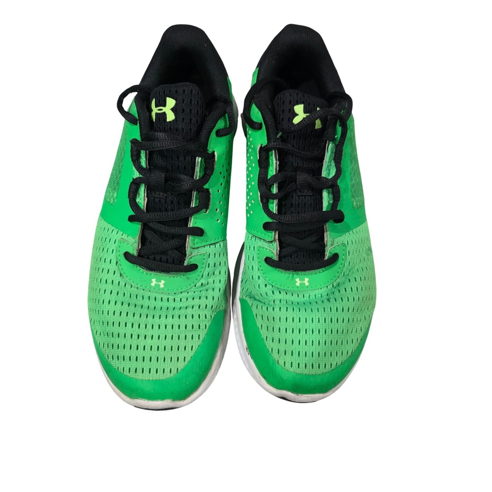 Under Armour Pursuit Green Black Running Shoes 1285438-300 Youth Size 6Y